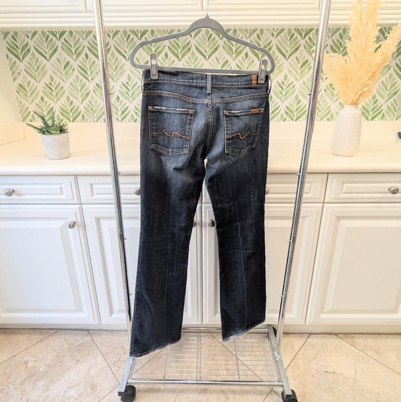 7 For All Mankind Blue Bootcut Jeans 28 - Picture 5 of 11